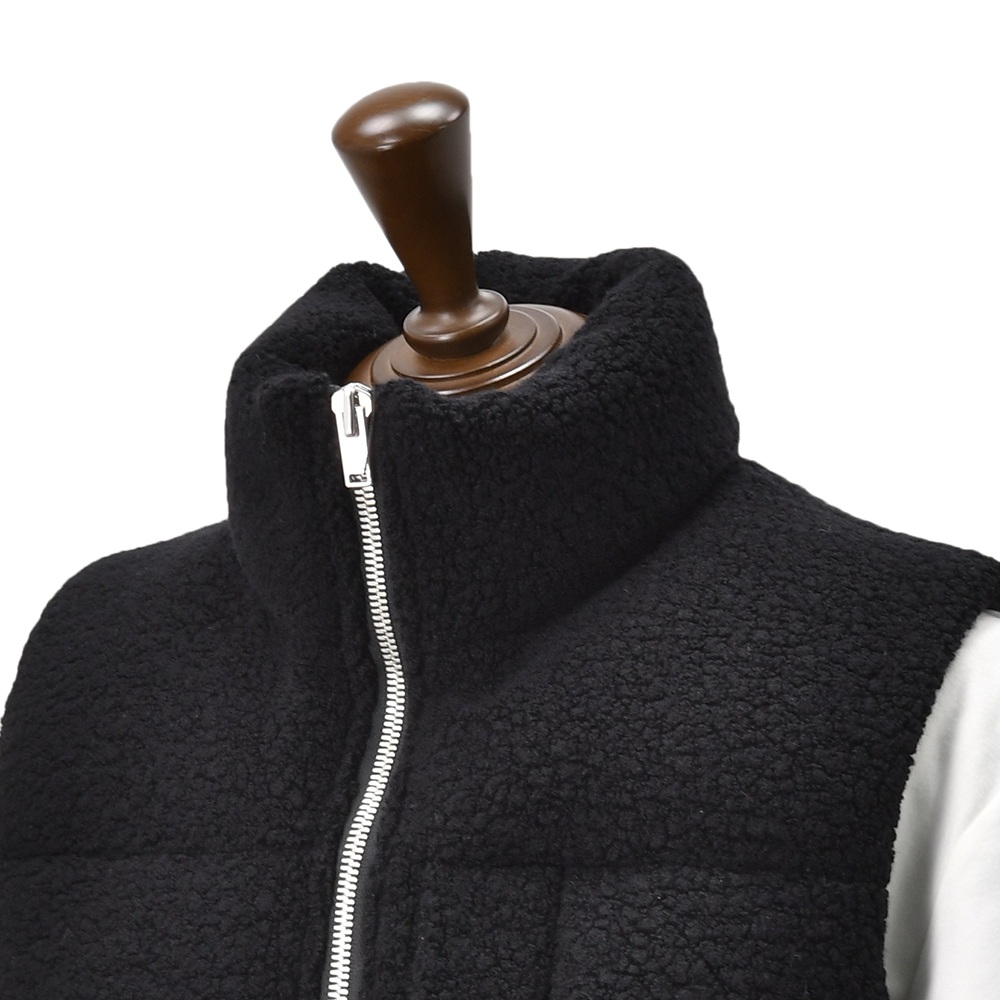 タトラス TATRAS ボアダウンベスト メンズ ダウンアウター BRONTE ブロンテ ノンミュールジングウール×ナイロン ブラック 黒 スタンドネック 国内正規品 |  | 02