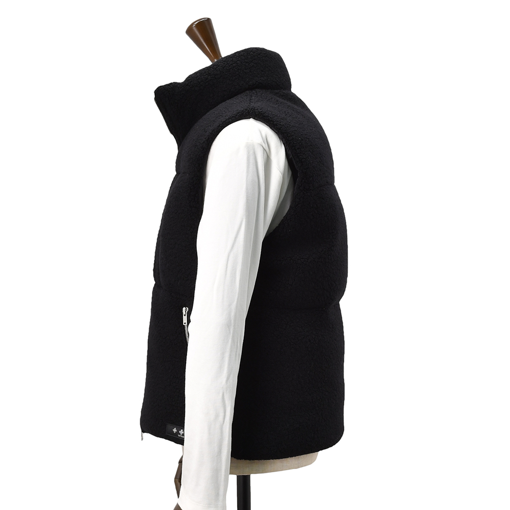 タトラス TATRAS ボアダウンベスト メンズ ダウンアウター BRONTE ブロンテ ノンミュールジングウール×ナイロン ブラック 黒 スタンドネック 国内正規品 |  | 04