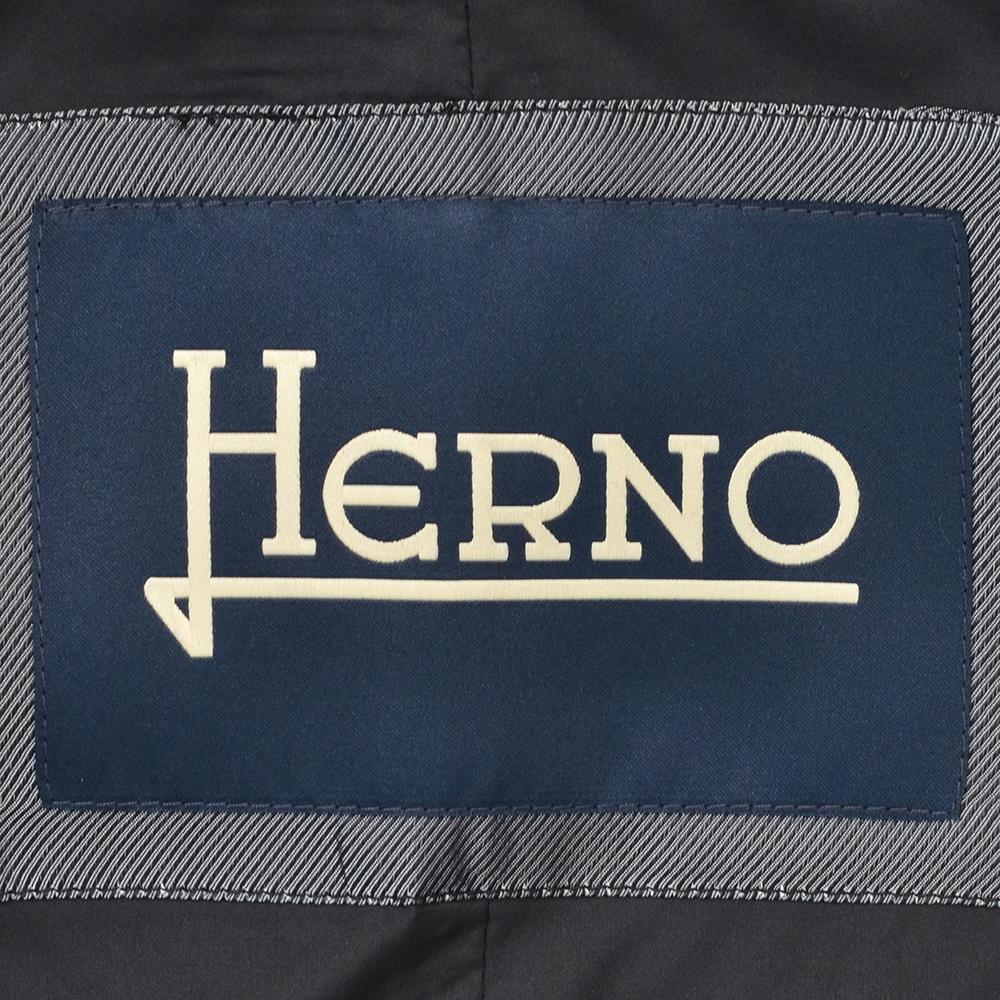 ヘルノ HERNO ボアチェスターコート メンズ エコファーアウター CA000206U 3つ釦シングル ブラック 黒 リラックスシルエット  国内正規品の画像