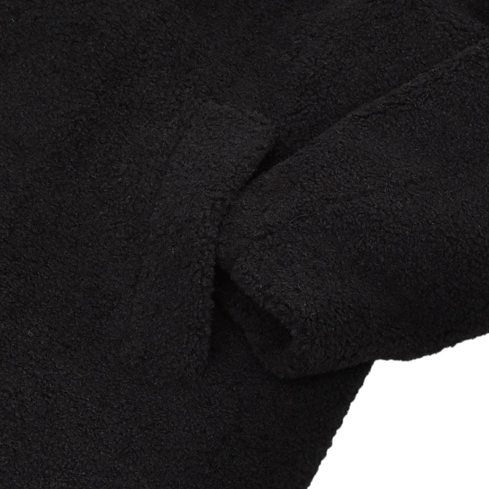 ヘルノ HERNO ボアチェスターコート メンズ エコファーアウター CA000206U 3つ釦シングル ブラック 黒 リラックスシルエット  国内正規品の画像