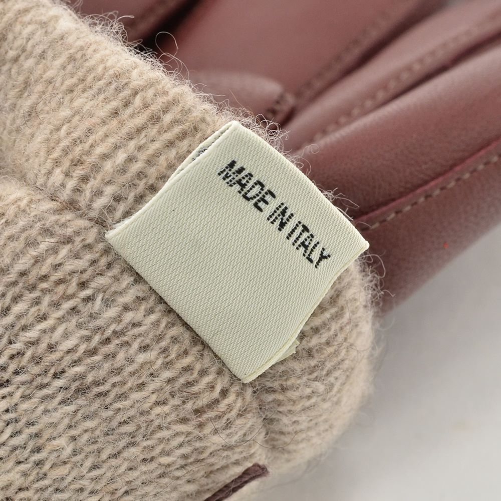 グローブス gloves レザーグローブ メンズ ラムレザー 手袋 3本ラインデザイン カシミヤニット裏地 CA1107 ルビー ワインレッド ギフト プレゼント |  | 05