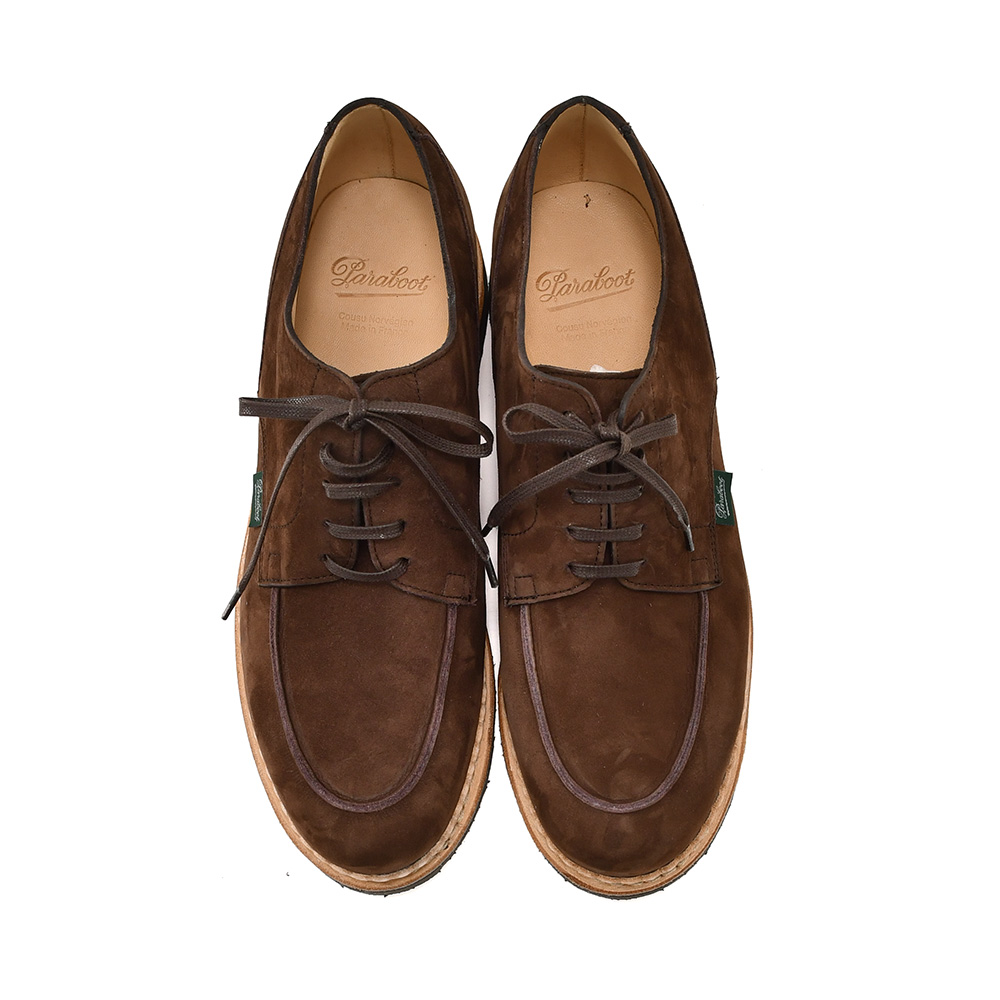 パラブーツ PARABOOT Uチップシューズ メンズ シャンボード CHAMBORD REMY CARRIAT社製ヌバックレザー チョコレート ARIOソール 国内正規品の画像