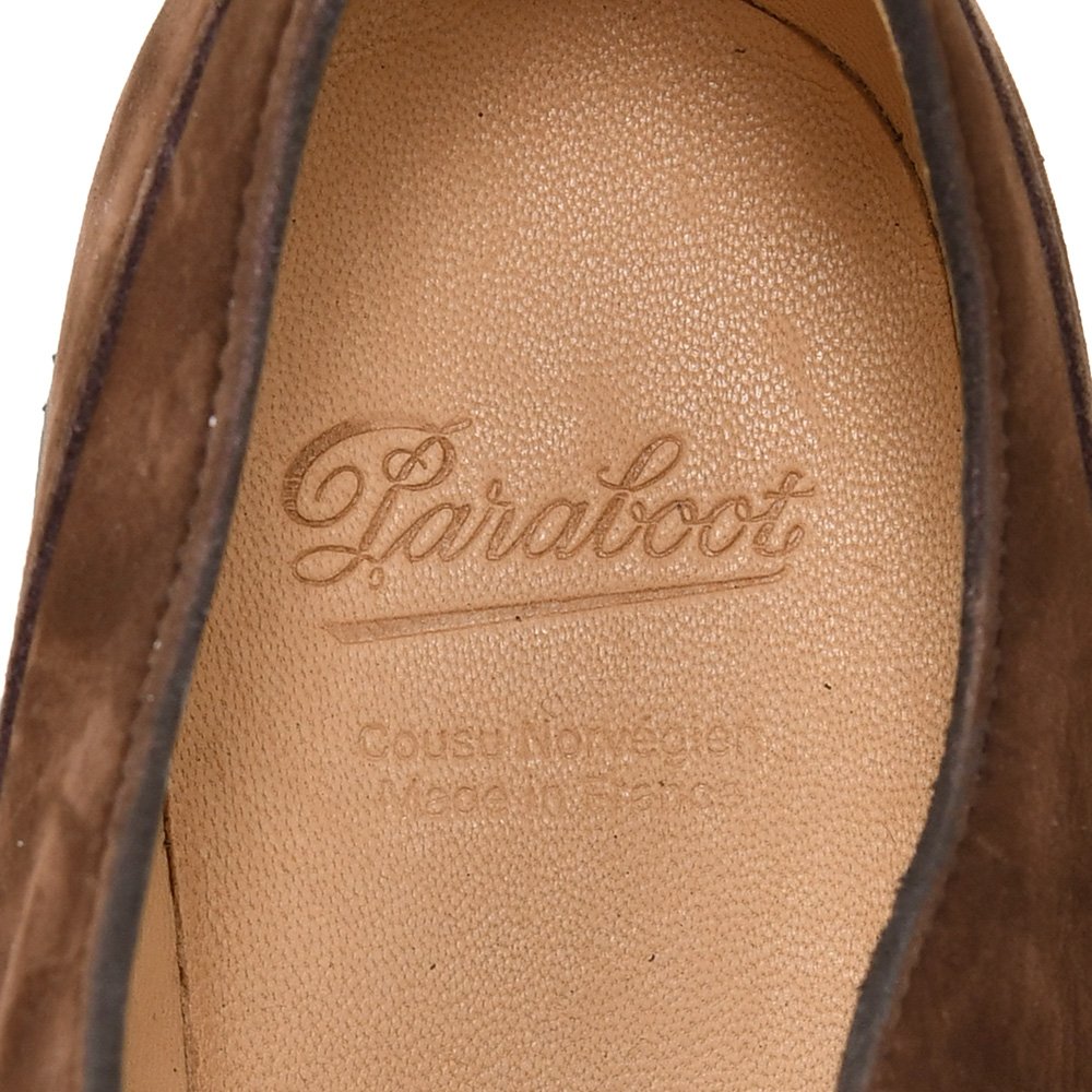 パラブーツ PARABOOT Uチップシューズ メンズ シャンボード CHAMBORD REMY CARRIAT社製ヌバックレザー チョコレート ARIOソール 国内正規品の画像
