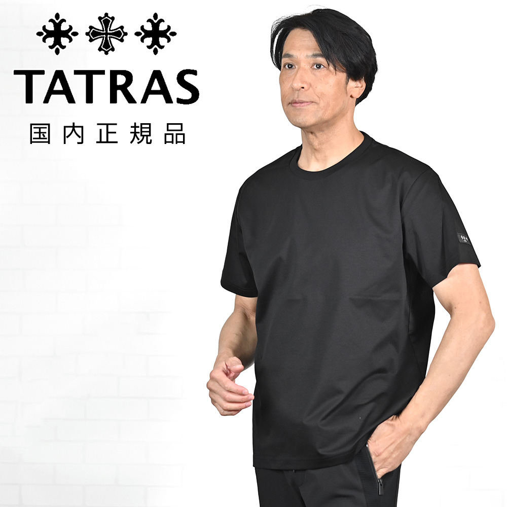 T*U様 604115　TATRAS Tシャツ CIALO　03サイズ　黒 タトラス TATRAS 半袖Tシャツ メンズ チアーロ CIALO クルーネック