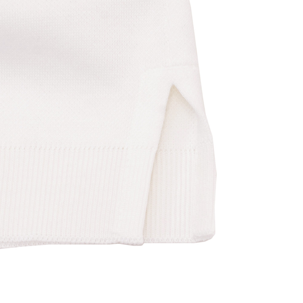 ヘルノ HERNO 半袖開襟シャツ メンズ オープンカラーニットシャツ JERSEY KNIT EFFECT コットンジャージー生地 ホワイト 白 国内正規品の画像