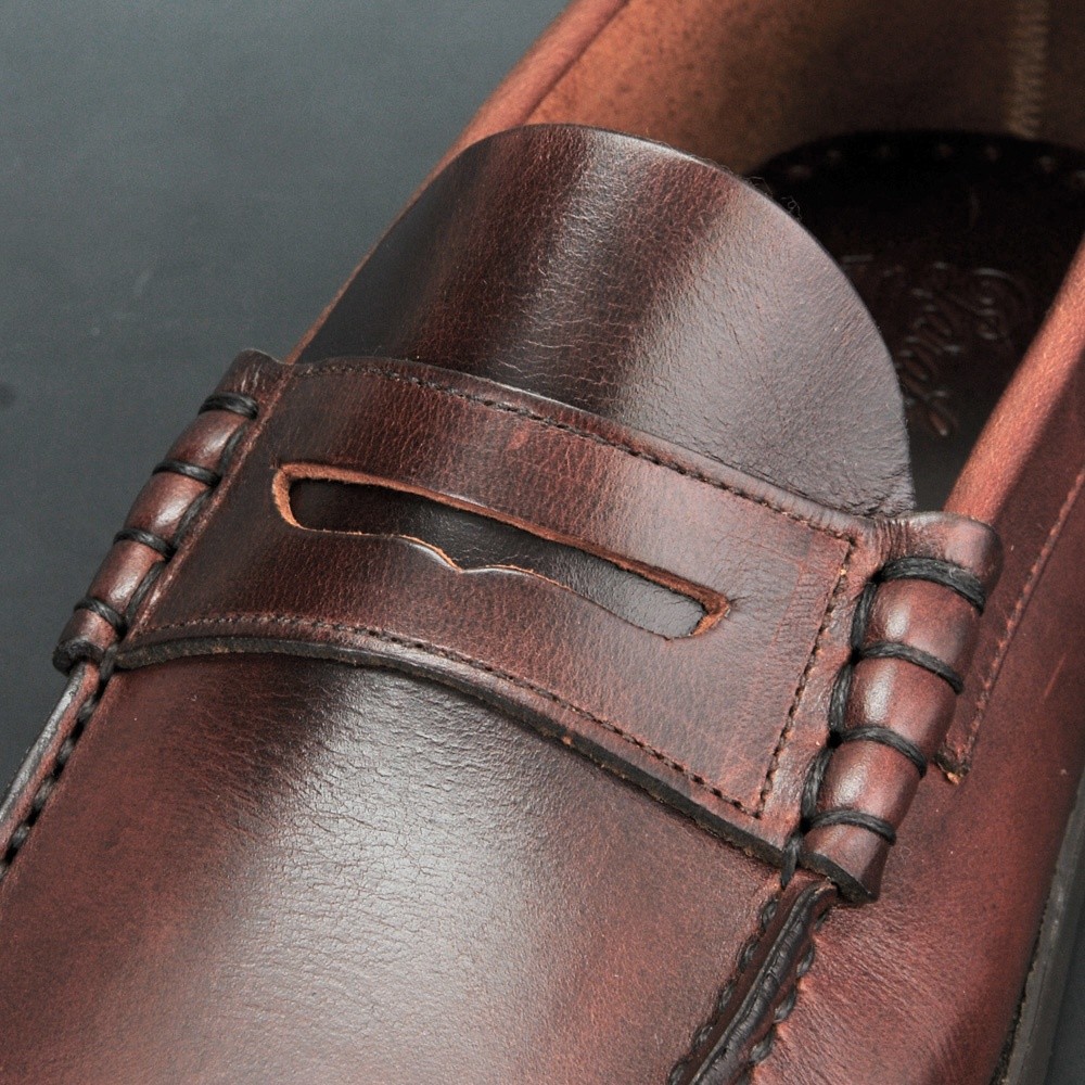 パラブーツ コロー コインローファー ペニー メンズ国内正規品 PARABOOT CORAUXブラウン オイルレザー製 新作 Men'sの画像