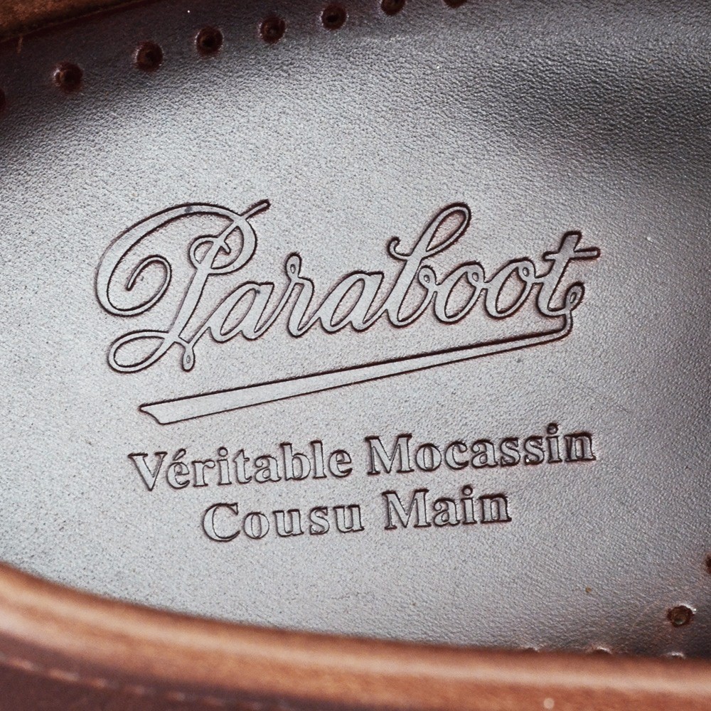 パラブーツ コロー コインローファー ペニー メンズ国内正規品 PARABOOT CORAUXブラウン オイルレザー製 新作 Men'sの画像