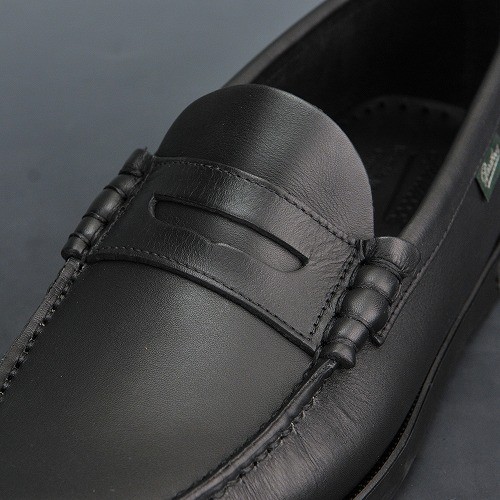 パラブーツ コロー コインローファー ブラック PARABOOT CORAUX 黒革 LISオイルドレザー メンズ 国内正規品 Men'sの画像
