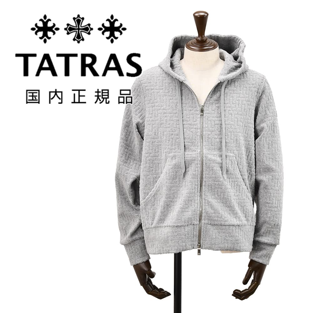 タトラス TATRAS ジップアップパーカー メンズ ジャガードパーカー