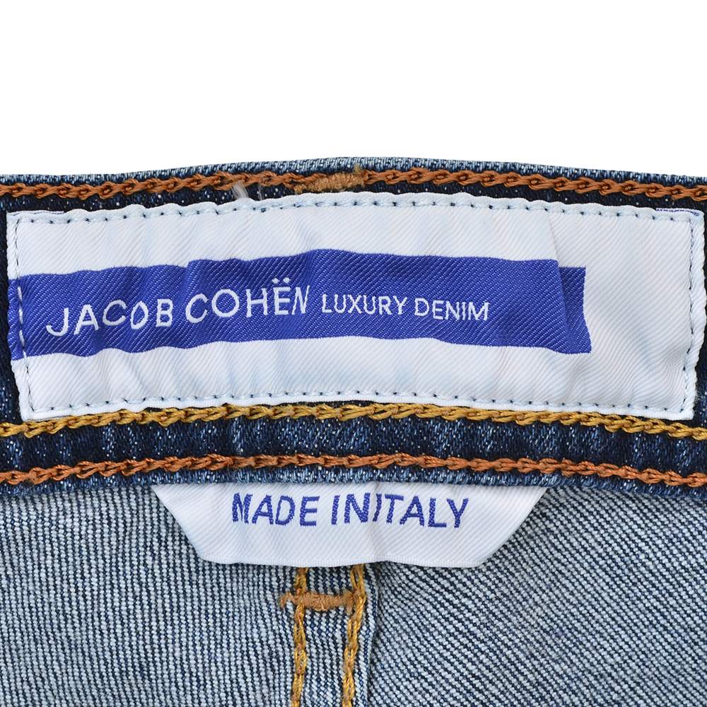 ヤコブコーエン JACOB COHEN デニムパンツ メンズ ストレッチジーンズ BARD バードモデル インディゴブルー スリムストレート ハラコバックパッチ 国内正規品の画像