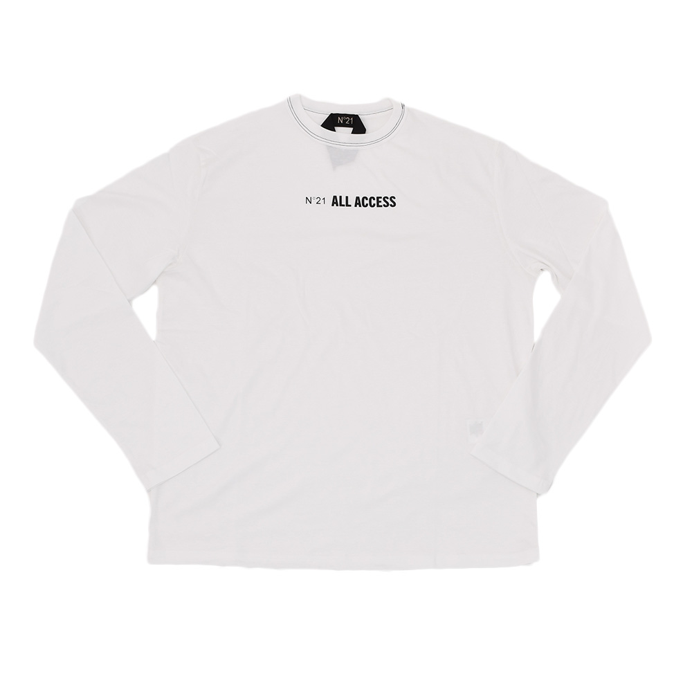 ヌメロ ヴェントゥーノ N°21 長袖Tシャツ メンズ クルーネック