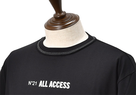 ヌメロ ヴェントゥーノ N°21 長袖Tシャツ メンズ クルーネック