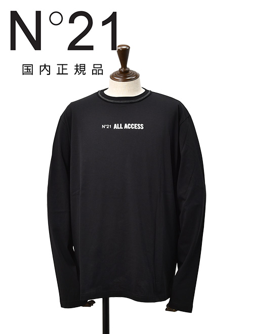 ヌメロ ヴェントゥーノ N°21 長袖Tシャツ メンズ クルーネック