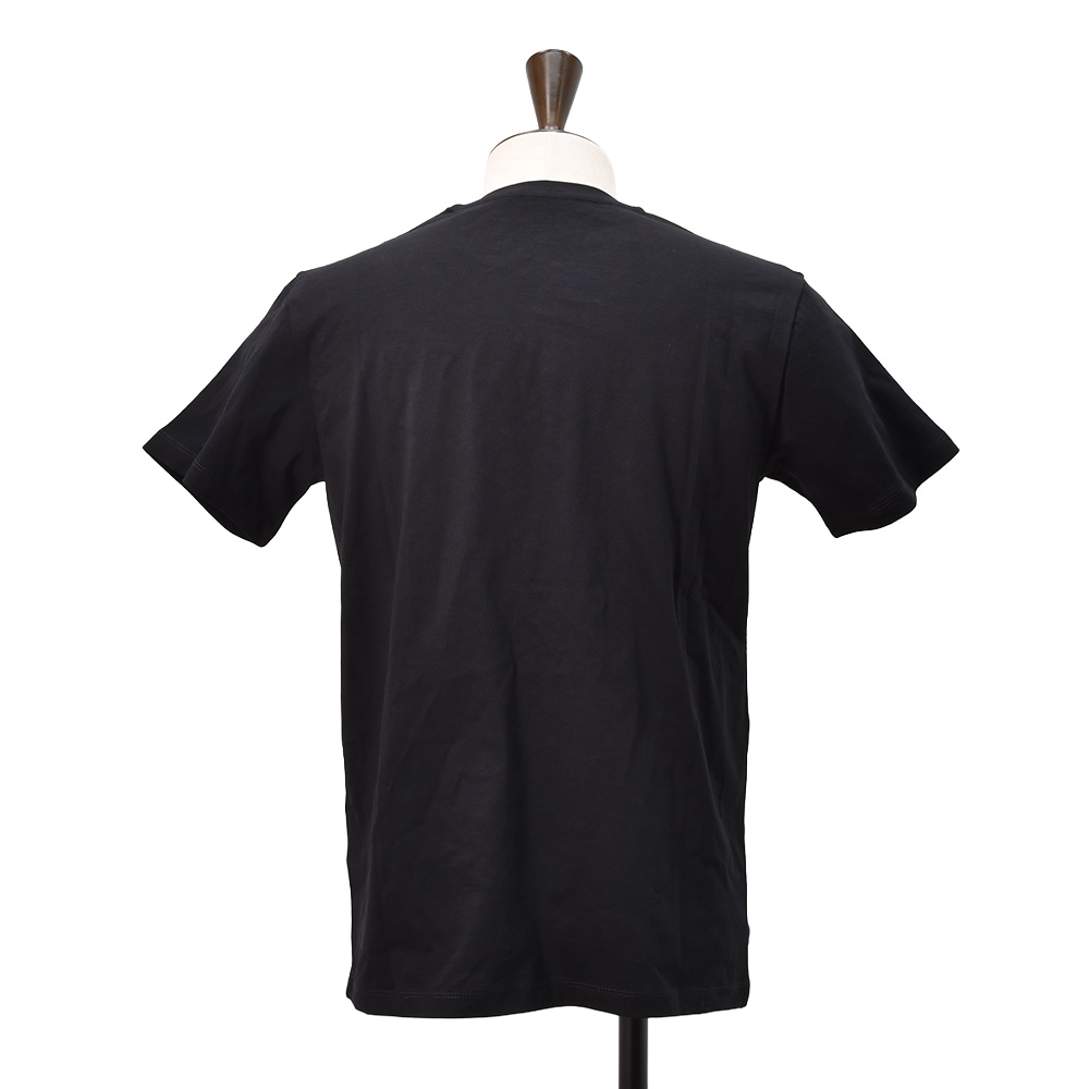 N°21 ブラック 半袖Tシャツ ヌメロ ヴェントゥーノ N°21 半袖Tシャツ メンズ クルーネック