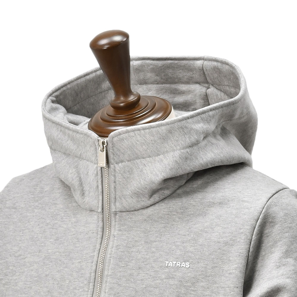 タトラス TATRAS ジップアップパーカー メンズ スウェットパーカー フェルダ FELDA シルケットコットン グレー 左袖エンボスロゴ 国内正規品 |  | 02