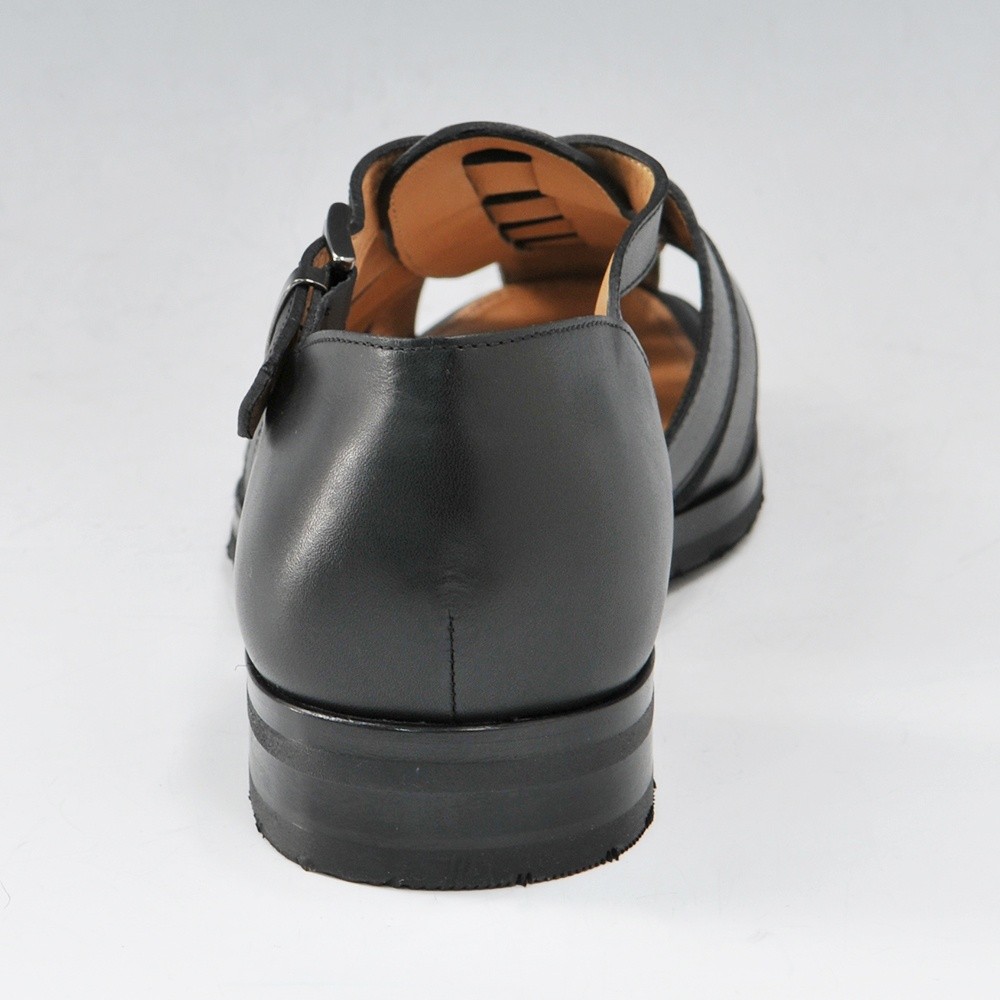 Paraboot 編み込みブラックサンダル PARABOOT パラブーツ 国内正規品フェレット メンズ レザー