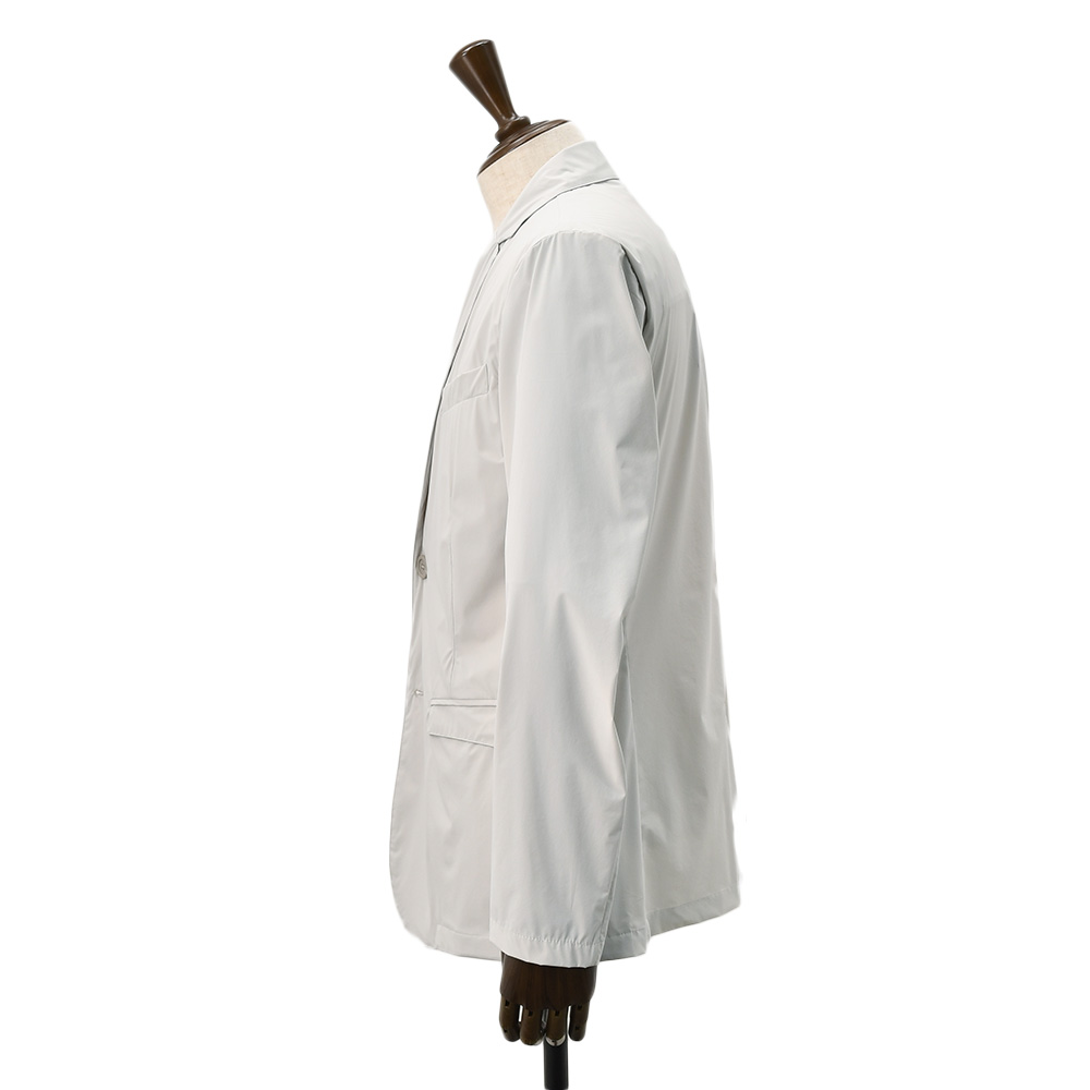 ヘルノ HERNO 軽量ナイロンジャケット メンズ 2つ釦シングルフロント FUNCTIONAL WARDROBE アイスグレー ストレッチ性 撥水 GA000179U 国内正規品の画像