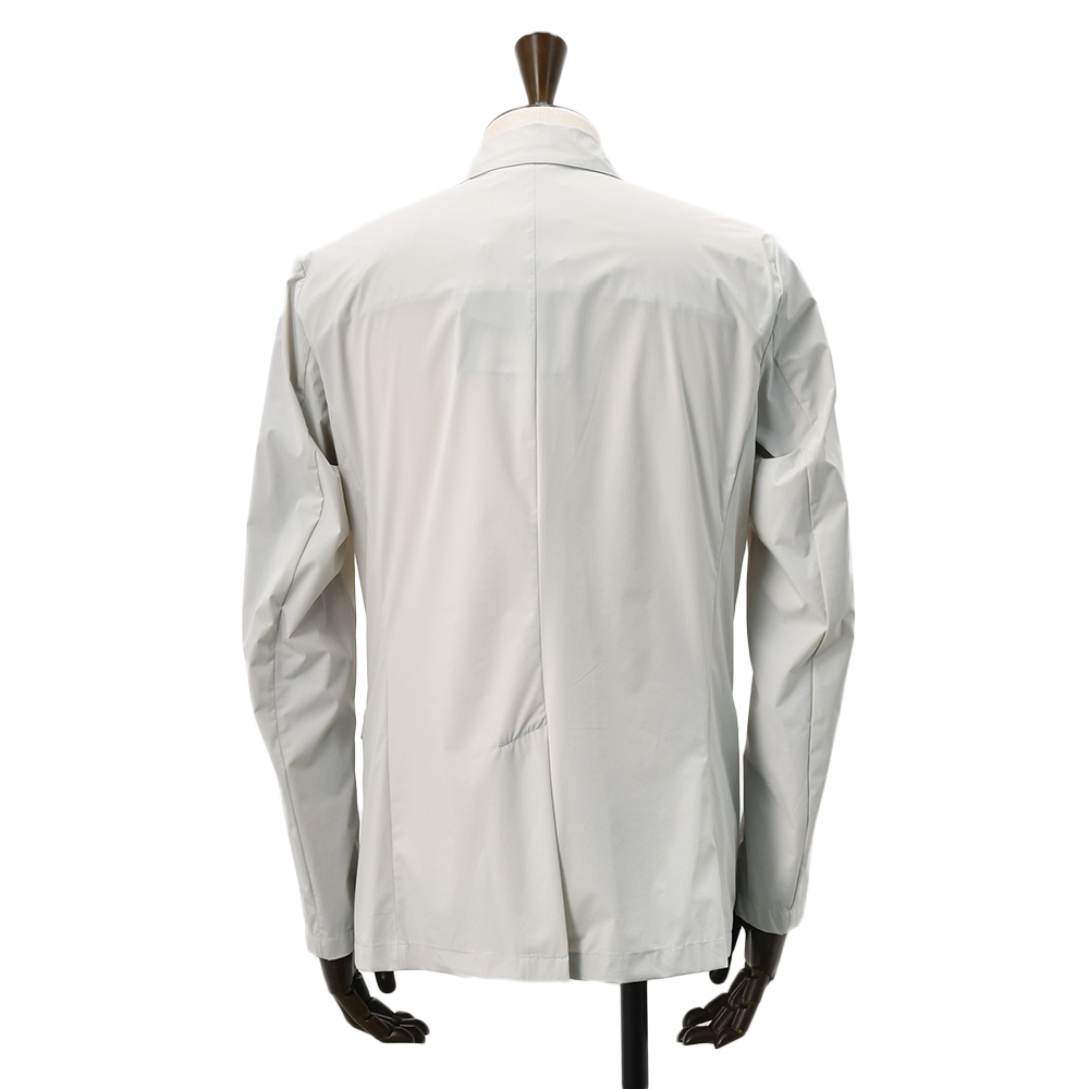 ヘルノ HERNO 軽量ナイロンジャケット メンズ 2つ釦シングルフロント FUNCTIONAL WARDROBE アイスグレー ストレッチ性 撥水 GA000179U 国内正規品の画像