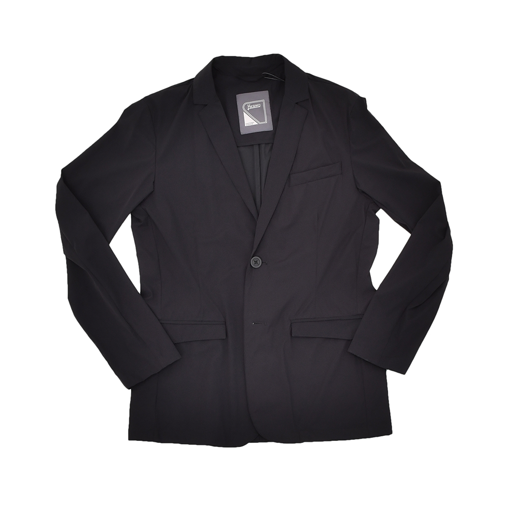 ヘルノ HERNO カジュアルジャケット メンズ 2つ釦シングルフロント FUNCTIONAL WARDROBE ブラック 黒 超軽量ストレッチナイロン 軽量 国内正規品の画像