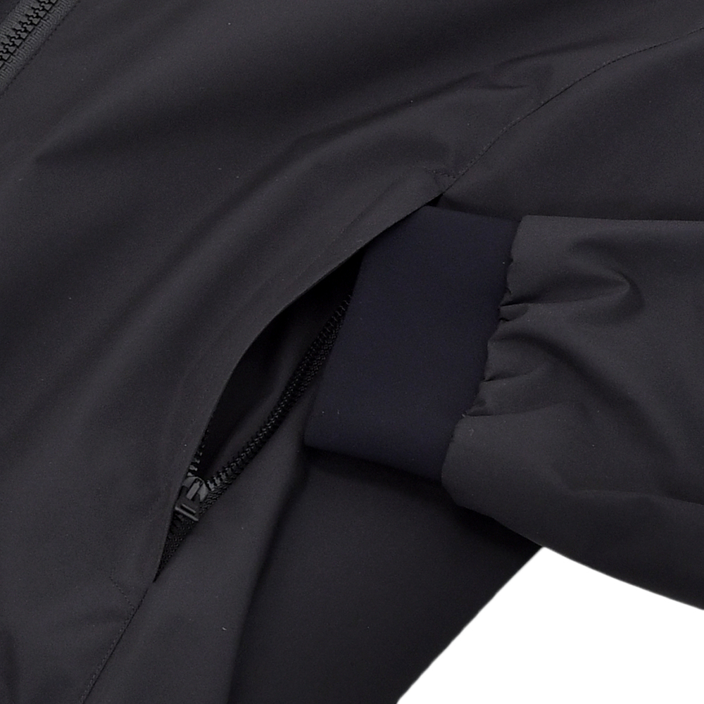 ヘルノ HERNO MA-1型ブルゾン メンズ ライトアウター 撥水ポリエステル 2LAYER WIND STOPPER ブラック 黒 超軽量&撥水 国内正規品の画像