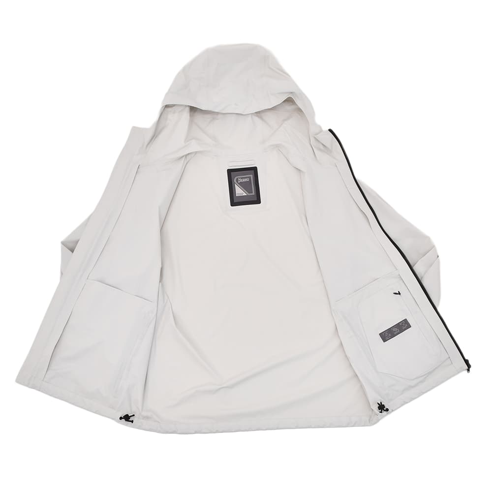 ヘルノ HERNO ナイロンブルゾン メンズ ジップアップアウター FUNCTIONAL WARDROBE アイスグレー フーディー ストレッチ生地 国内正規品の画像