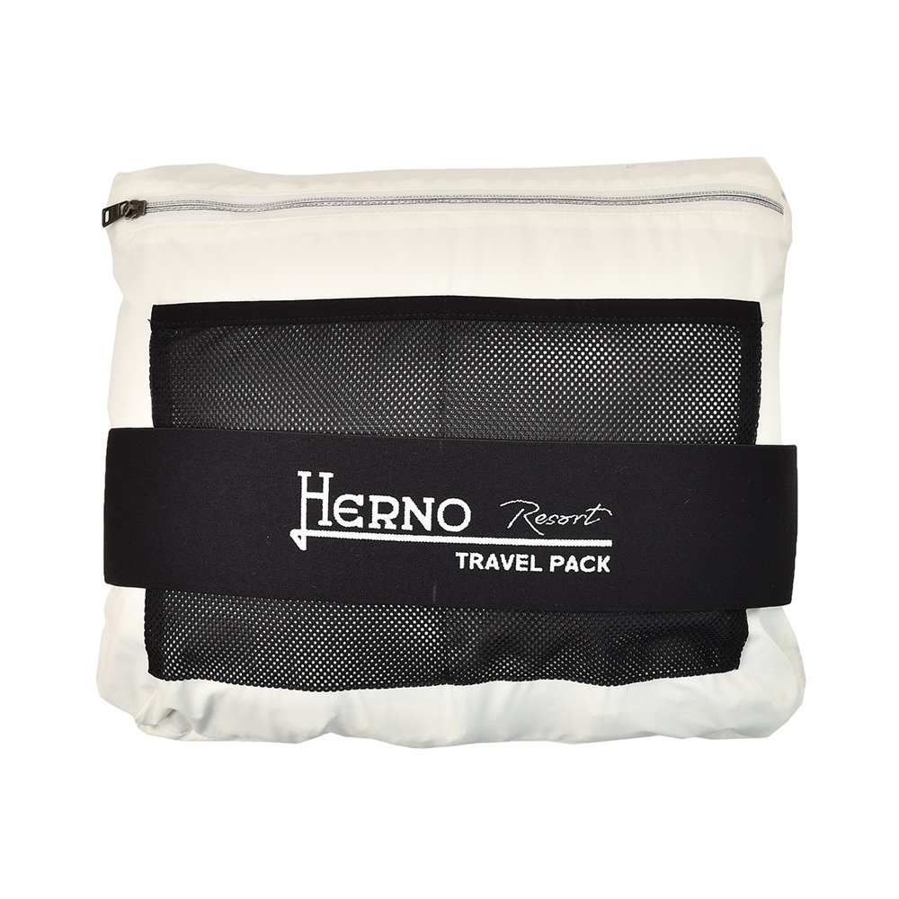 ヘルノリゾート　HERNO RESORT メンズ PI00071UR ナイロン ホワイト 白 レギュラーフィット パッカブル 撥水 国内正規品 でらでら 公式ブランドの画像