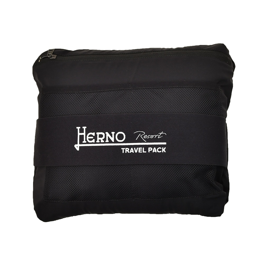ヘルノリゾート　HERNO RESORTブルゾン メンズ PI00071UR ナイロン ブラック 黒 レギュラーフィット パッカブル 撥水 国内正規品 でらでら 公式ブランドの画像