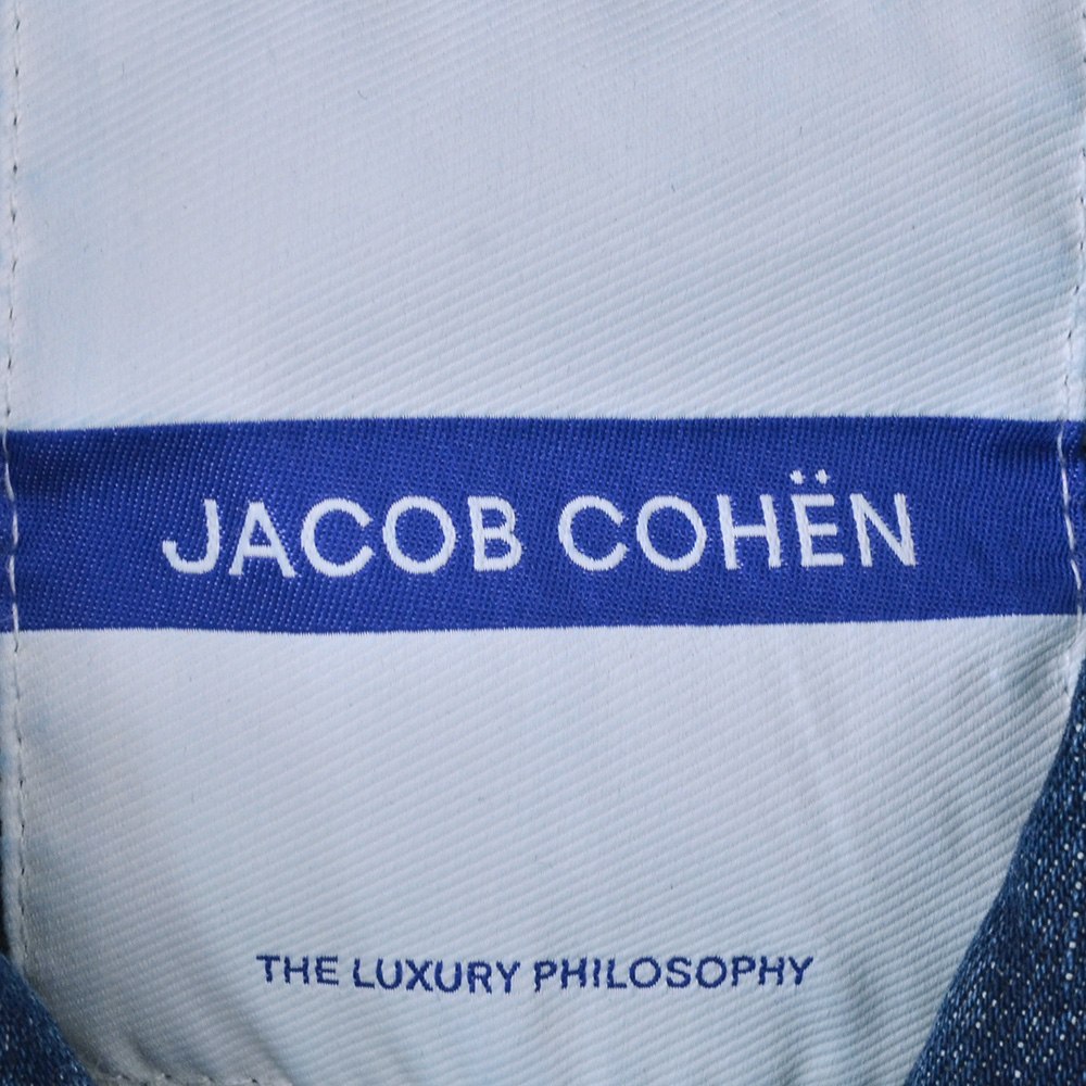 ヤコブコーエン JACOB COHEN ストレッチデニムブルゾン メンズ Gジャン コットン ブルーウォッシュ LUXURY スリムフィット シルバーパーツ国内正規品の画像