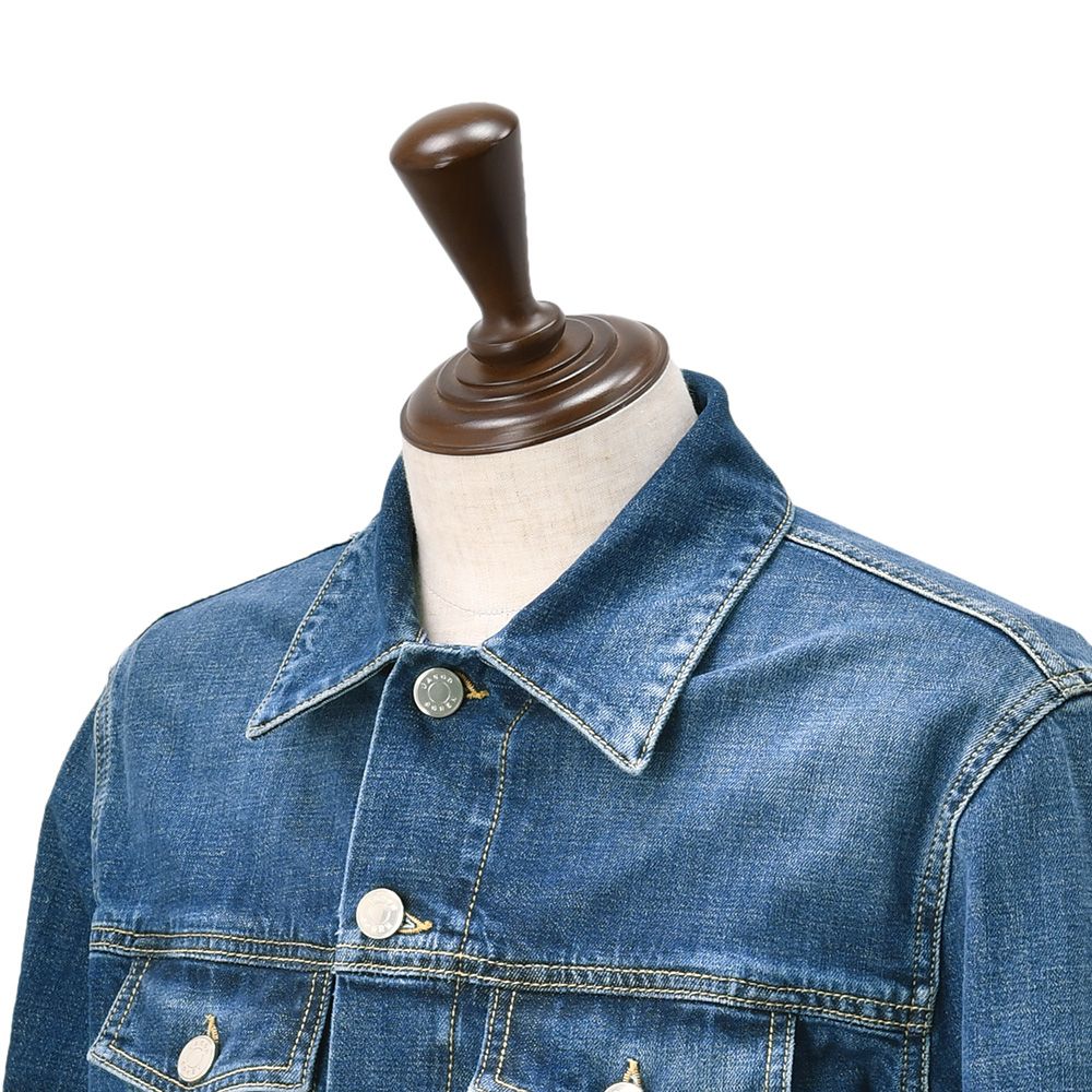 ヤコブコーエン JACOB COHEN ストレッチデニムブルゾン メンズ Gジャン コットン ブルーウォッシュ LUXURY スリムフィット シルバーパーツ国内正規品の画像