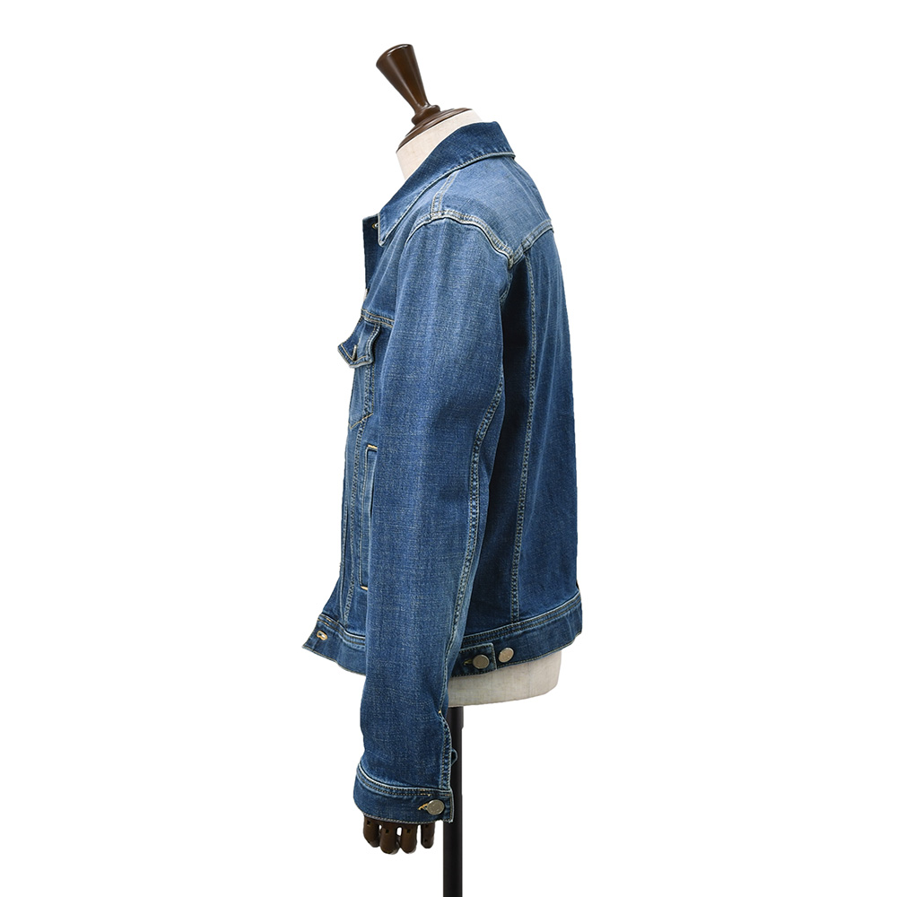 ヤコブコーエン JACOB COHEN ストレッチデニムブルゾン メンズ Gジャン コットン ブルーウォッシュ LUXURY スリムフィット シルバーパーツ国内正規品の画像