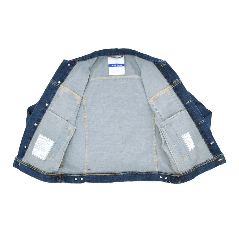 ヤコブコーエン JACOB COHEN ストレッチデニムブルゾン メンズ Gジャン コットン ブルーウォッシュ LUXURY スリムフィット シルバーパーツ国内正規品の画像