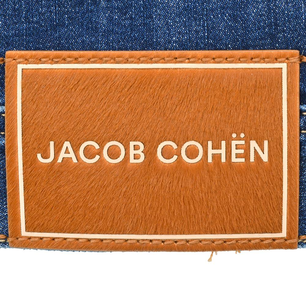 ヤコブコーエン JACOB COHEN ストレッチデニムブルゾン メンズ Gジャン コットン ブルーウォッシュ LUXURY スリムフィット シルバーパーツ国内正規品の画像
