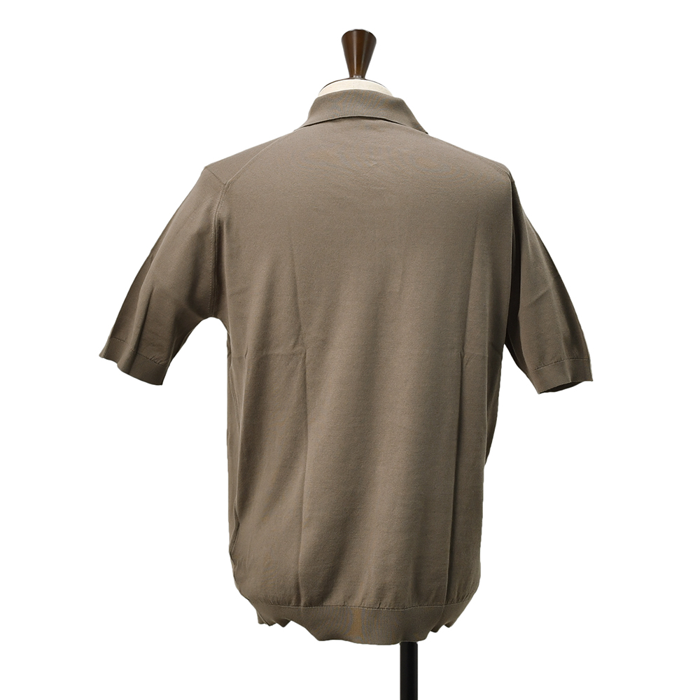 John Smedley Isis ポロシャツ コットン L ベージュ JOHN SMEDLEY（ジョンスメドレー） 半袖ニットポロシャツ メンズ ISIS