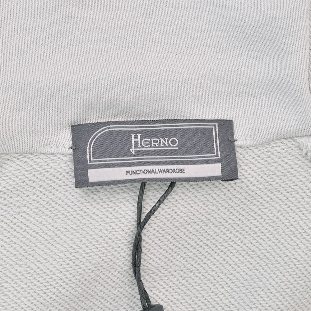 ヘルノ HERNO マウンテンフーディ メンズ ジップアップアウター FUNCTIONAL WARDROBE アイスグレー フーディー ストレッチコットン 国内正規品の画像