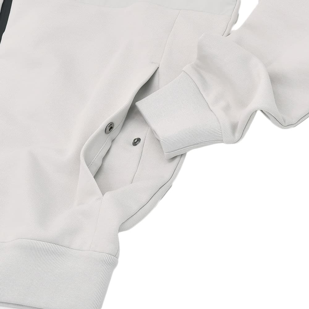 ヘルノ HERNO マウンテンフーディ メンズ ジップアップアウター FUNCTIONAL WARDROBE アイスグレー フーディー ストレッチコットン 国内正規品の画像