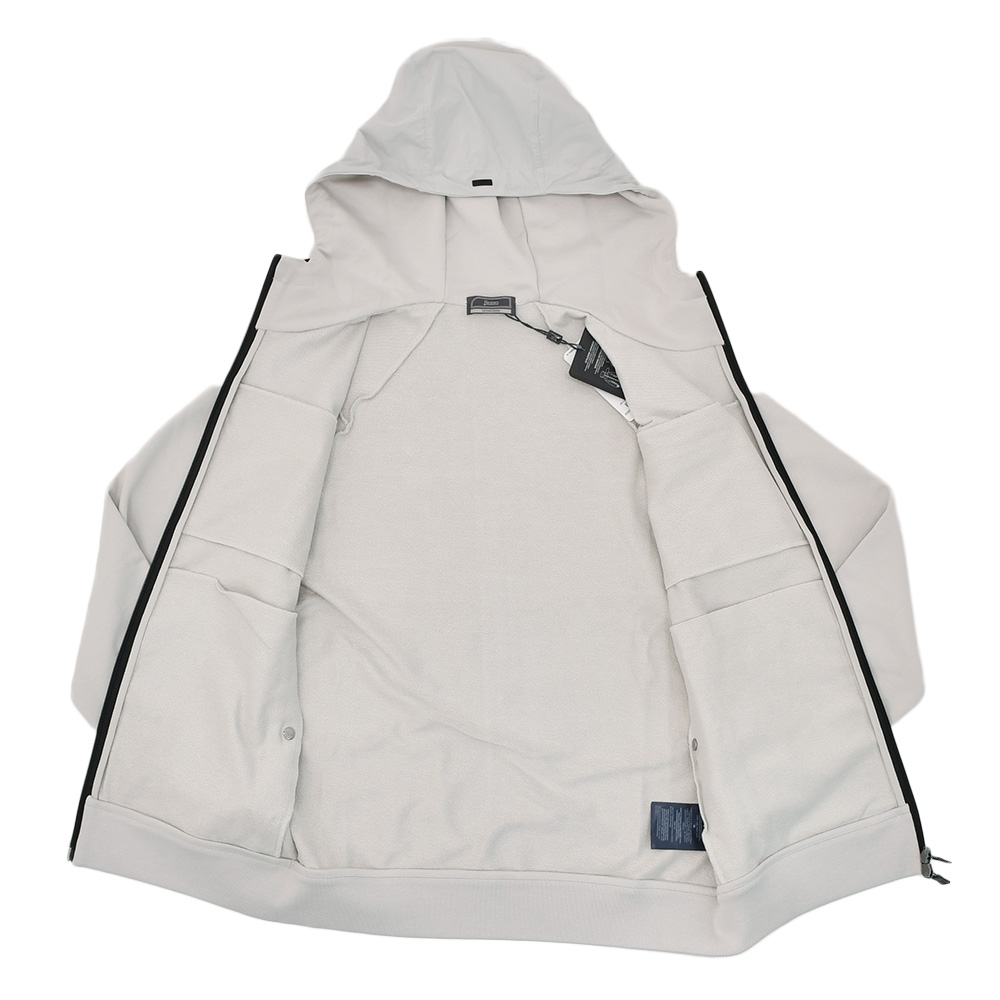 ヘルノ HERNO マウンテンフーディ メンズ ジップアップアウター FUNCTIONAL WARDROBE アイスグレー フーディー ストレッチコットン 国内正規品の画像