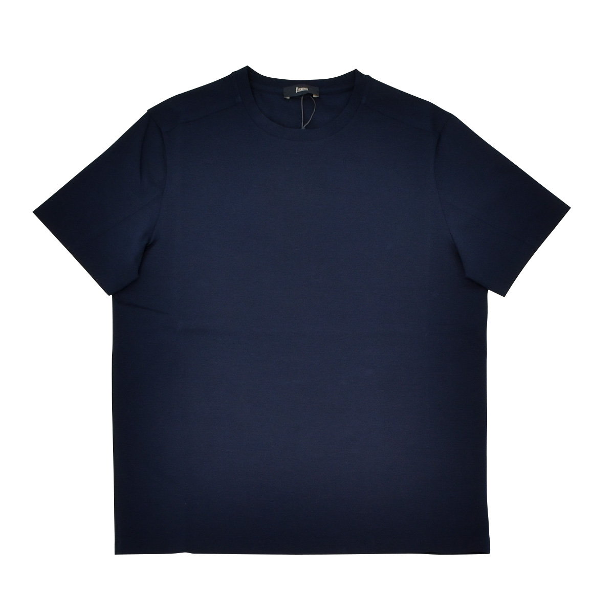 ヘルノ HERNO 半袖Tシャツ メンズ クルーネックカットソー コットンジャージー ネイビー  圧着テープ仕様 国内正規品 でらでら 公式ブランド｜deradera｜02