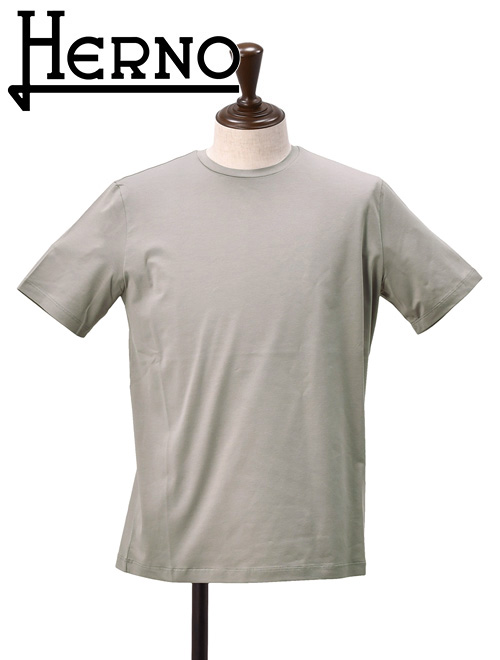HERNO（ヘルノ） 半袖Tシャツ メンズ クルーネックカットソー コットン