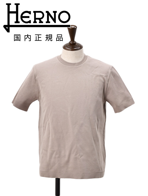 HERNO（ヘルノ） 半袖Tシャツ メンズ クルーネックカットソー ニット調 