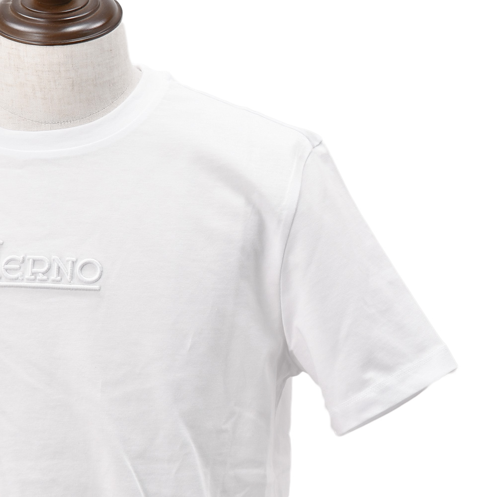HERNO（ヘルノ） 半袖Tシャツ メンズ クルーネックカットソー 同色ロゴ