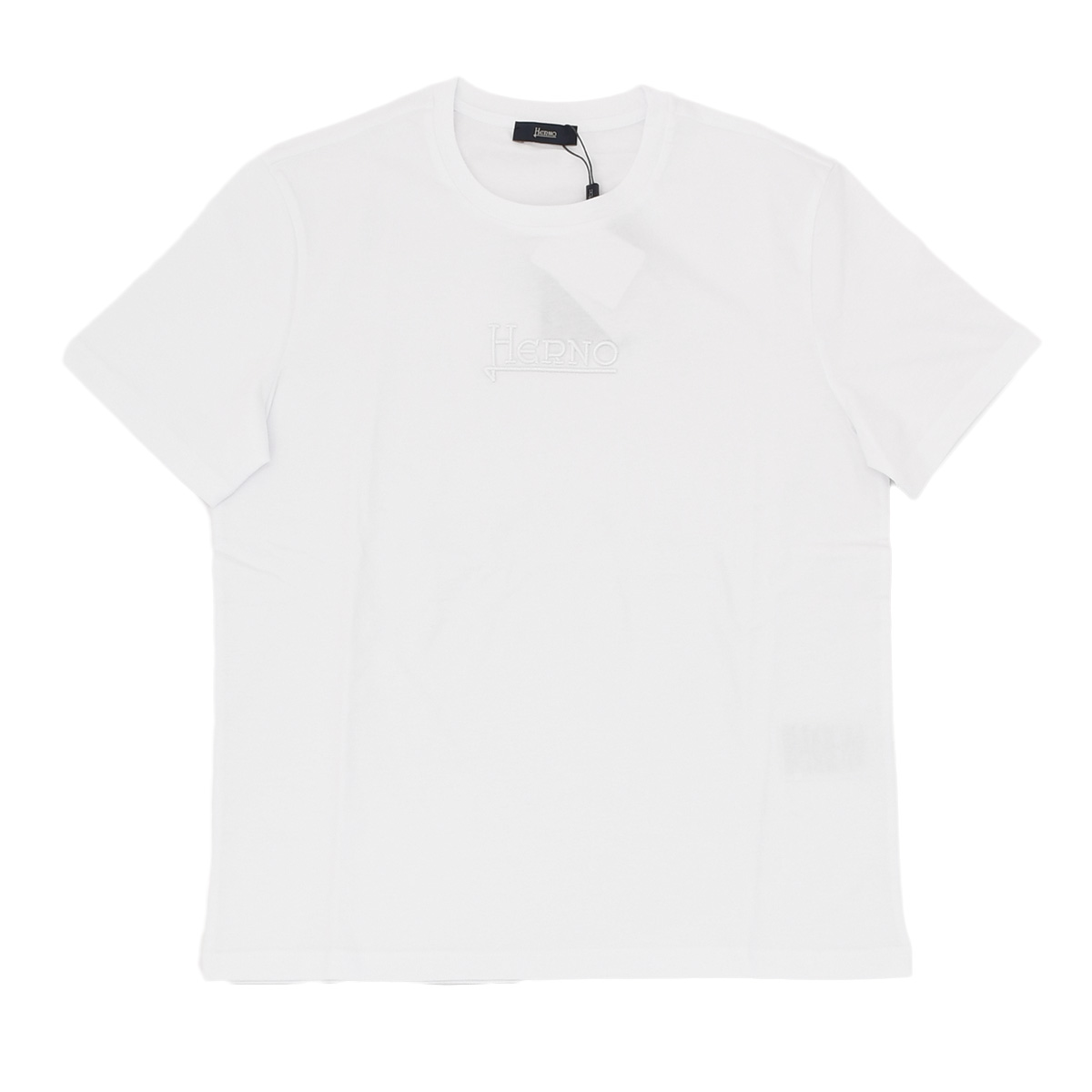 HERNO（ヘルノ） 半袖Tシャツ メンズ クルーネックカットソー 同色ロゴ