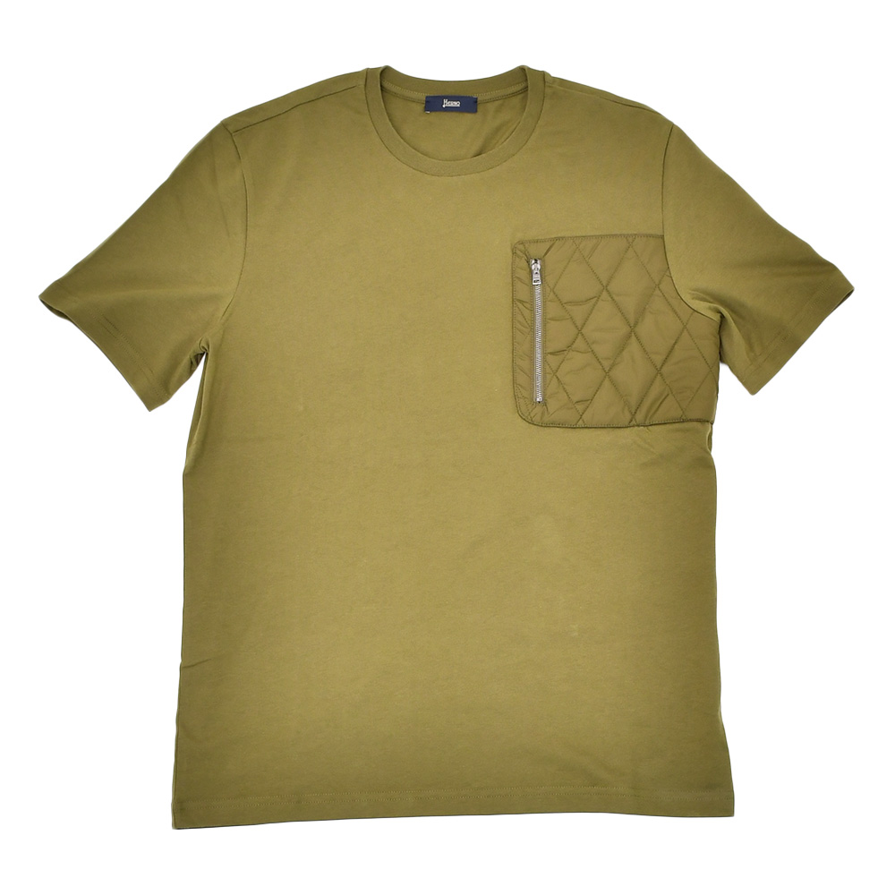 HERNO（ヘルノ） 半袖Tシャツ メンズ クルーネックカットソー コットン 