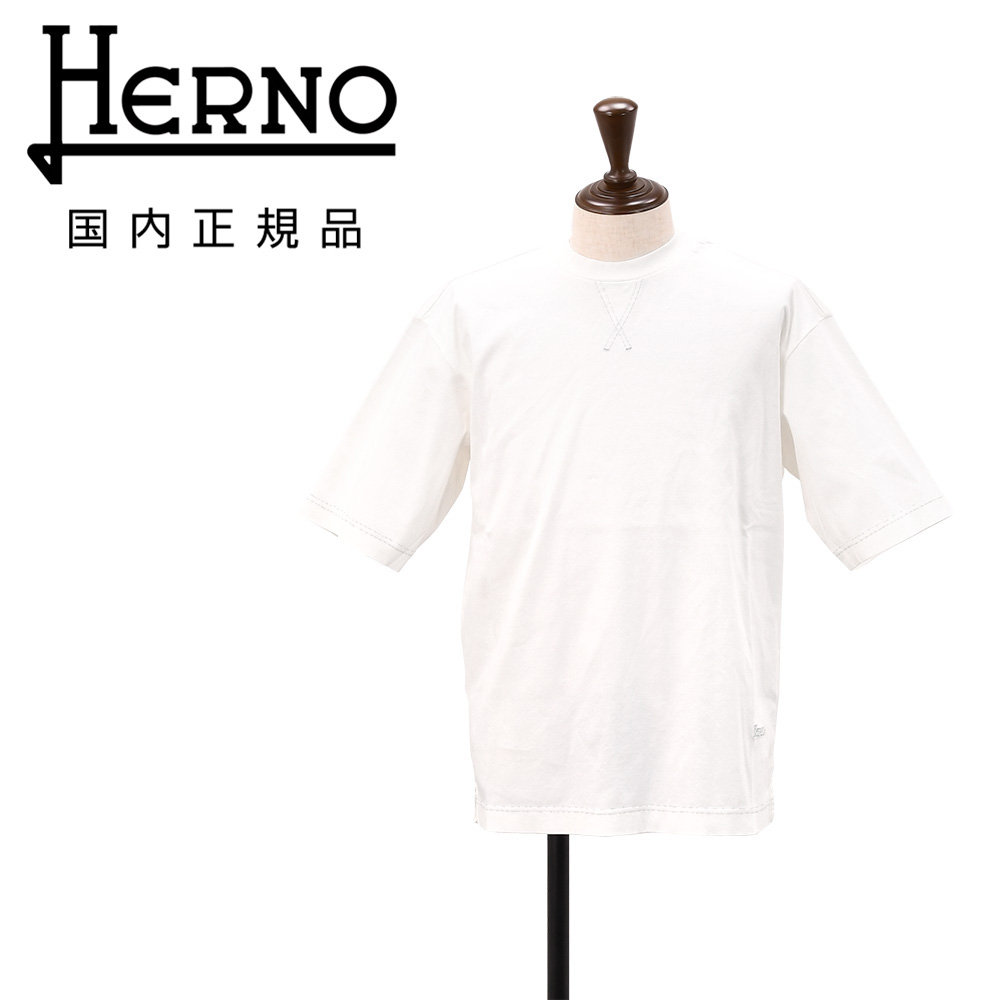 HERNO（ヘルノ） 半袖Tシャツ メンズ クルーネックTシャツ インター 