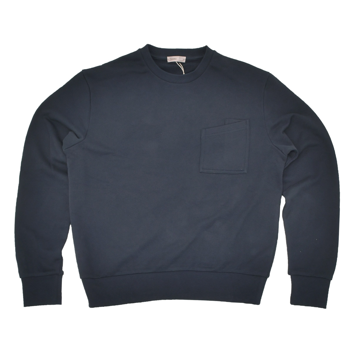 HERNO ネイビー クルーネック スウェット HERNO ヘルノ RESORT COTTON 