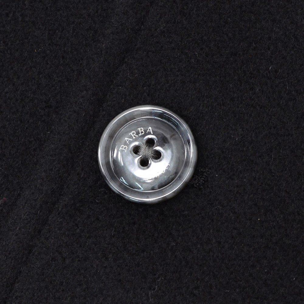 バルバ BARBA チェスターコート メンズ KOBE カシミヤ ブラック 黒