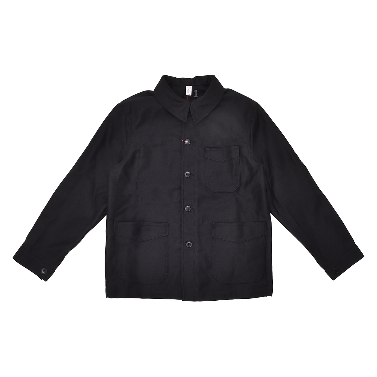 ル　トラヴァイユール　ガリス　モールスキン ブラック カバーオール 1　S LE TRAVAILLEUR GALLICE ル トラヴァイユール ガリス LA VESTE