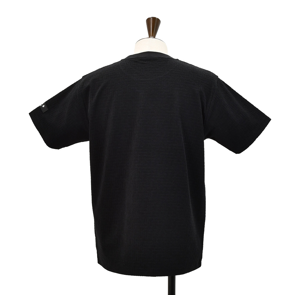 タトラス TATRAS 半袖Tシャツ メンズ ロジェーロ LOGELO クルーネックカットソー パイルジャガード生地 ブラック 黒 モノグラムパターン 国内正規品 |  | 05