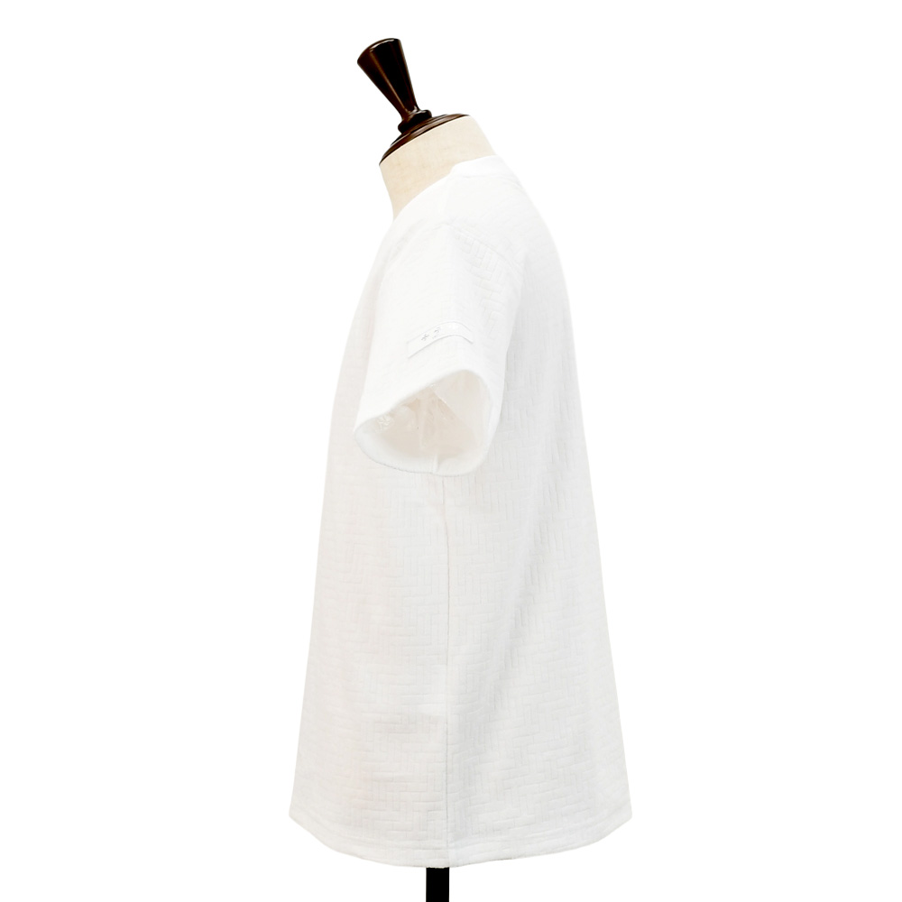 タトラス TATRAS 半袖Tシャツ メンズ ロジェーロ LOGELO クルーネックカットソー パイルジャガード生地 ホワイト 白 モノグラムパターン 国内正規品 |  | 04