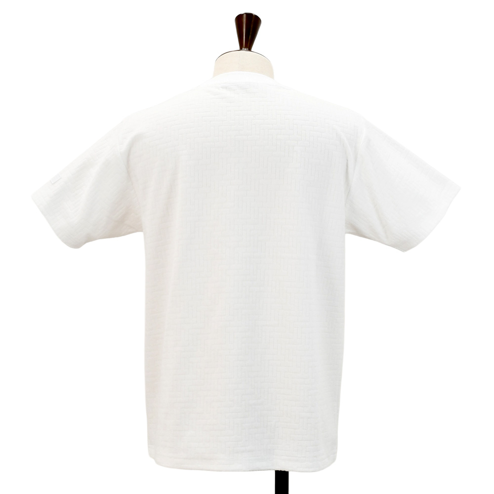 タトラス TATRAS 半袖Tシャツ メンズ ロジェーロ LOGELO クルーネックカットソー パイルジャガード生地 ホワイト 白 モノグラムパターン 国内正規品 |  | 05