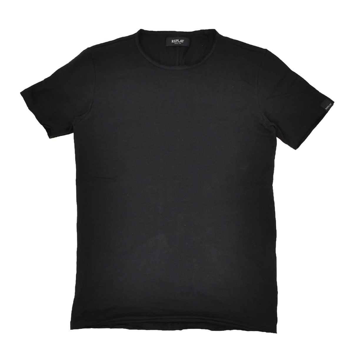 リプレイ REPLAY 半袖Tシャツ メンズ クルーネックカットソー ダメージ 